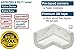 Roving Cove HeftyFit Corner Protector for Baby (16 Large Corners), Heavy-Duty Soft Rubber Foam Furniture Corner Bumper Guards, 3M Adhesive Pre-Taped, Oyster White (Off White)