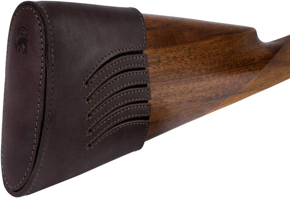 BRONZEDOG Waterproof Genuine Leather Recoil Pad Extendable Stock Shotguns Rifles Slip On Buttstock Cover Hunting Accessories : Sports & Outdoors