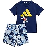 adidas baby-girls Disney Mickey Mouse T-shirt Set