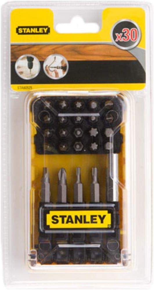 Stanley STA60525-XJ 29pcs screwdriver bit, Black, Variety Pack