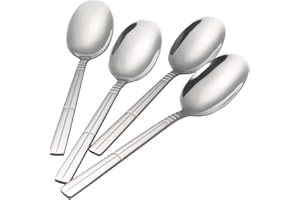 EudokkyNA 6 Pieces Large Serving Spoon, Stainless Steel Buffet Serving Spoon