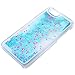 Glitter iPhone 6 Case, BEBONCOOL(TM) Quicksand Glitters Stars Liquid Transparent Hard Back Case Cover for iPhone 6 (4.7 Inch) [LIFETIME WARRANTY](Blue)