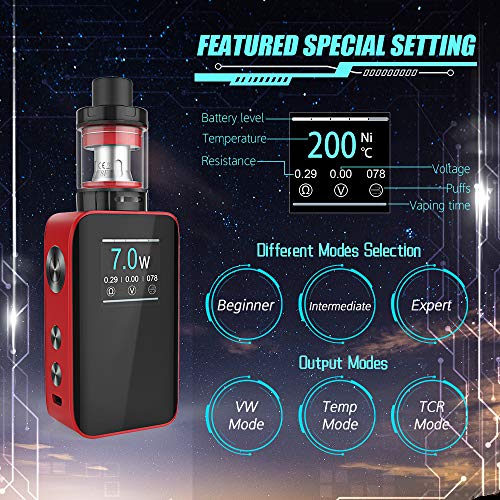 E Zigarette Starter Set Manvap Vola 100W Ezigarette Ohne Nikotion E Shisha TF Verdampfer Tank Mod Kit Box Mod 2000mAh… – Bild 5
