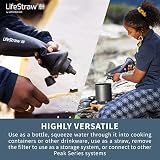 LifeStraw Peak Series Collapsible Squeeze Bottle Water Filter 650ml Mountain view 4