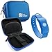 Blue Hard EVA Shell Case with Carabiner Clip & Twin Zips for the SoundMoovz Musical Bandz - by DURAGADGET