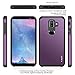 J&D Case Compatible for Galaxy J8 Case, Heavy Duty Dual Layer Hybrid Shock Proof Protective Rugged Bumper Case for Samsung Galaxy J8 Case, Purple