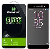 Dmax Armor for Sony Xperia XA Ultra Screen Protector, (Full Screen Coverage) [Tempered Glass] Anti-Scratch, Anti-Fingerprint, Bubble Free, (Black)
