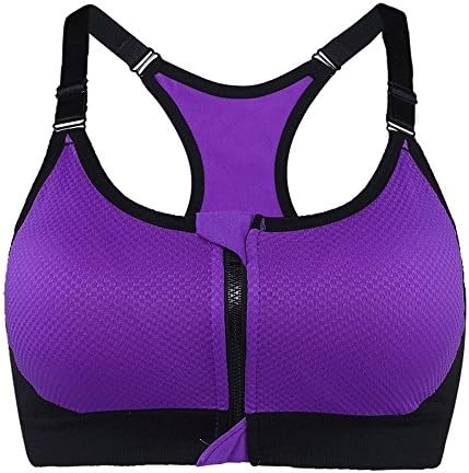 taigee Women's Zipper Front Closure Sports Bra Zipped Workout Yoga Bras