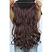 Invisible Wire Hair Extensions Pieces Secret Curly Wavy Hair Extension Synthetic Adjustable Headband for Women Hairpieces