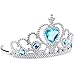 Ice Princess Elsa Accessories Set with Gloves, Crown, Hair piece and Wand by URAQT