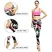 SOUTEAM Womens Yoga Leggings with Pocket Lightweight Fitness Pants, Watercolor Black, Medium