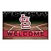 FANMATS 21934 Team Color Crumb Rubber St. Louis Cardinals Door Mat, 1 Pack