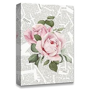Flower On The Newspaper Home Artwork for Living Room Bedroom