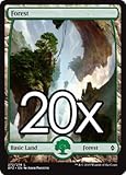 20 Battle for Zendikar Forest #272 Magic the Gathering Basic FULL ART Land Lot