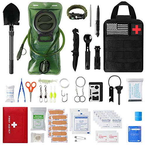 Emergency Camping Outdoor Survival Kit First Aid Kit, Tactical Camping Gear Tool, Cool Gadgets