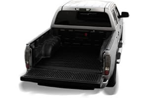 Topline_autopart Black Rubber Diamond Plate Truck Bed Floor Mat Liner Compatible with 07-18 Chevy Silverado/GMC Sierra 8 Feet