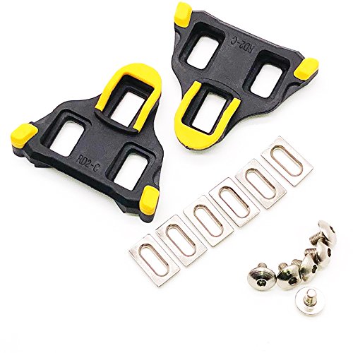 SABLUE Road Bike Cleats 6 Degree Float Self-locking Cycling Pedal Cleat SPD-SL Road Cleats Fit Most Road Cycling Shoes (SPD-SL)