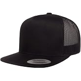 Flexfit Unisex Cotton Twill Fitted Baseball Cap, Black, Large-X-Large