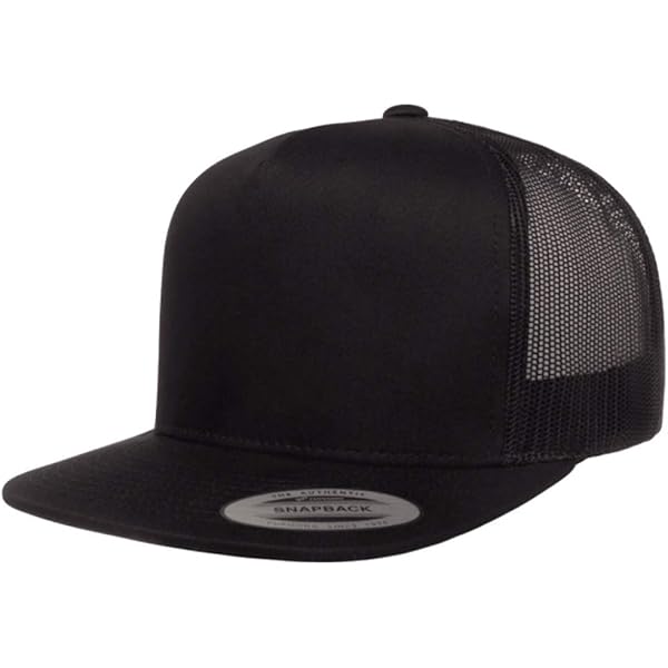 Flexfit Men's One Size Trucker Cap - Mesh Back, Stretch Fit, Black - View #9