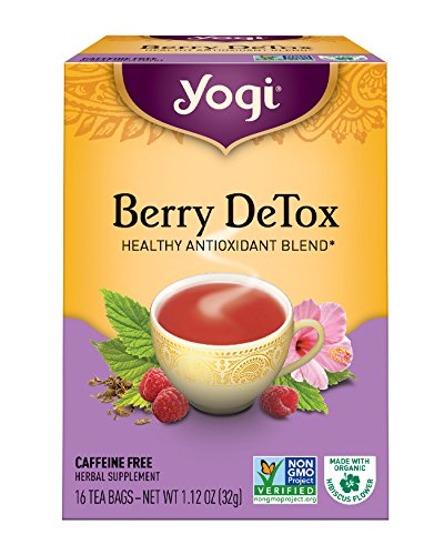 Yogi Tea, Berry DeTox, 16 Count (Pack of 6), Packaging May Vary