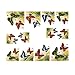 Shensee Gril Sweet Modern Design Nail Tip Art Transfers Decal Sticker (Colorful Butterfly)