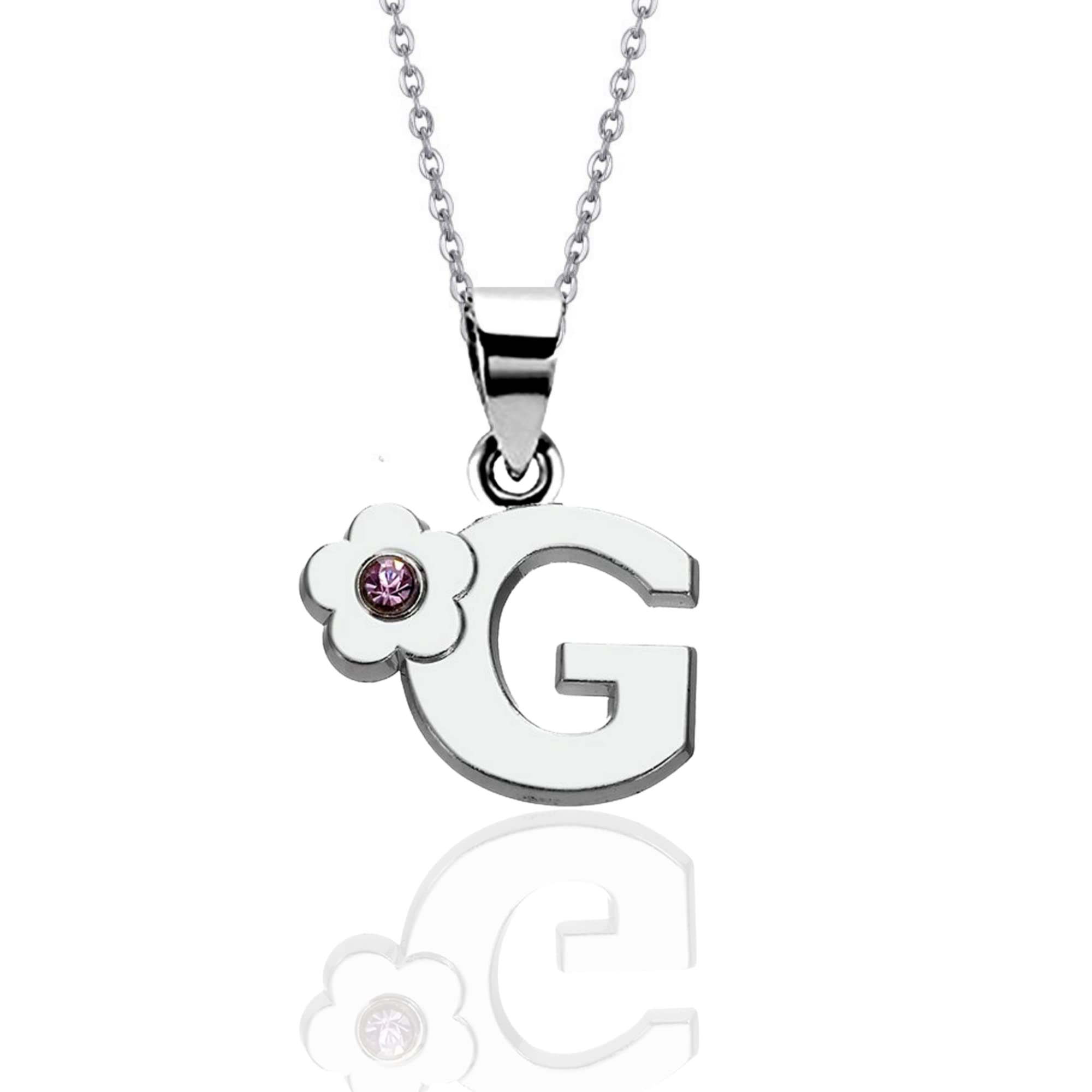 JennyWrenJewels Children's Initial Letter A-Z Pendant Necklace | Gifts for girls birthday, christmas, party | Personalised Jewellery Gift for daughter, niece, friend, sister