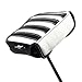 Craftsman Golf Black with White Stripes Square Mallet Putter Cover For Odyssey PGX Taylormade Spider Putter (Square Mallet Cover)