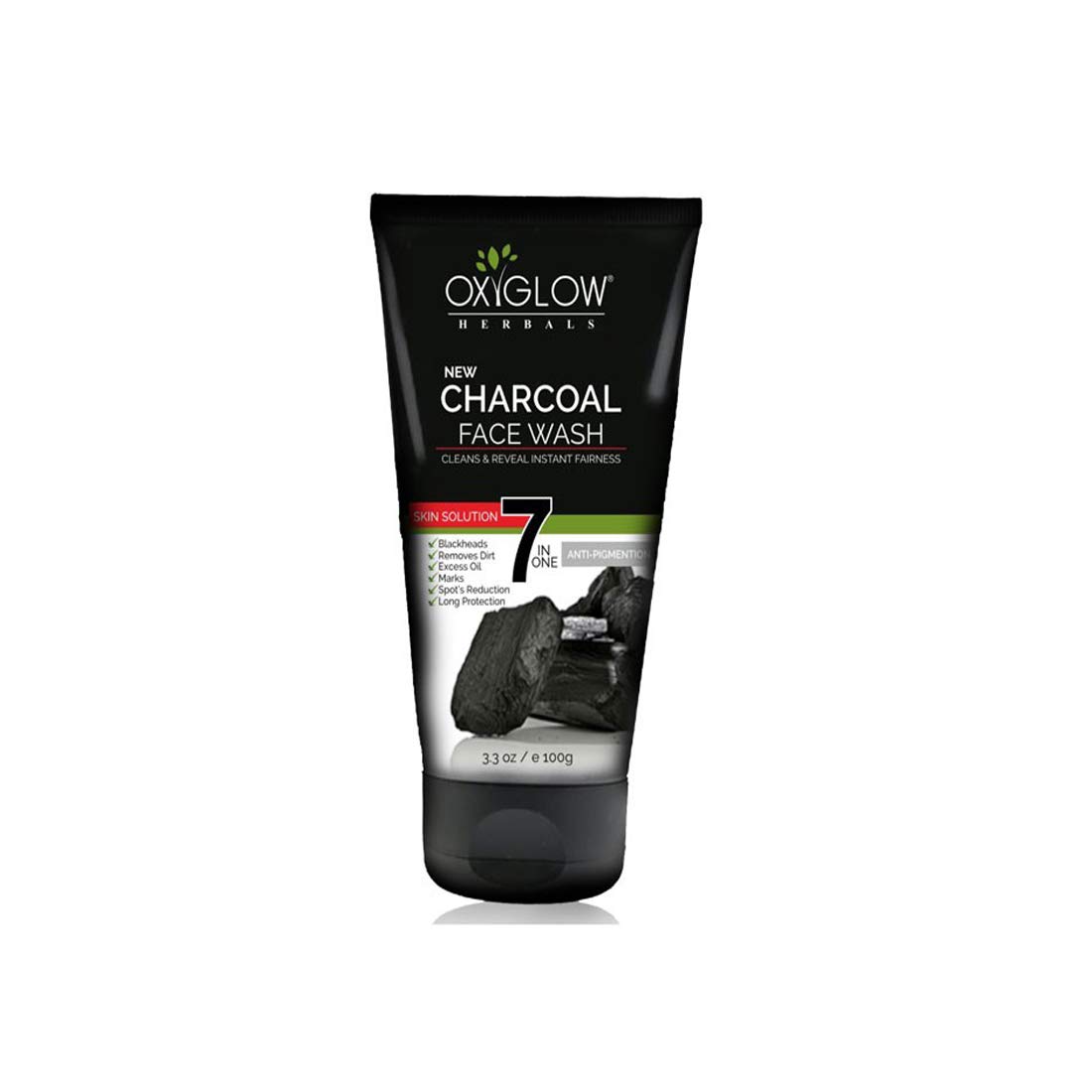 oxyglow charcoal face wash