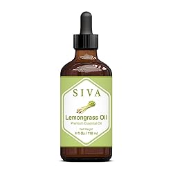Siva Lemongrass Essential Oil 4oz (118ml) Premium
