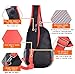 HOPSOOKEN Shoulder Sling Crossbody Bag Lightweight Waterproof Hiking Mens and Womens Travel Backpack Daypack