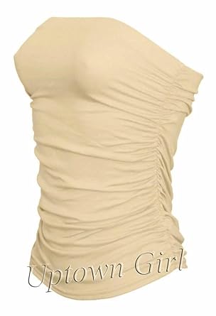 Uptown Girl DAMEN BOOBTUBE BANDEAU BH GERÜSCHT RÜSCHEN BRALET BÜSTENHALTER BUSTIER TOP 34-48