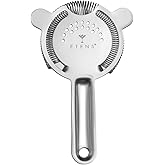 Etens Cocktail Bar Strainer for Drinks, Hawthorne Strainer for Bartender, Bartending Tools Supplier- Stainless Steel, Silver