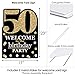 Big Dot of Happiness Adult 50th Birthday - Gold - Party Decorations - Birthday Party Welcome Yard Sign