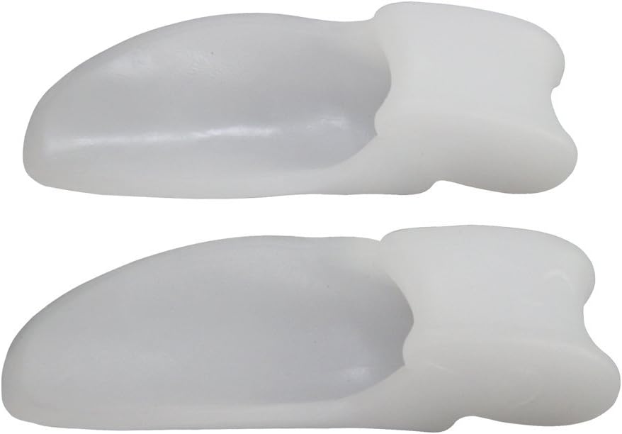 Pro11 wellbeing ™ 1 Pair of Specially designed 2 in 1 Bunion Protector and Toe separator All In One, White gel, universal
