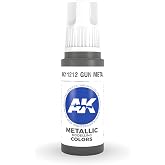 AK Interactive 3rd Gen Acrylic Gun Metal Metallic 17ml