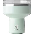 REDUCE Saltini 16 oz Cocktail Tumbler - Insulated Margarita Tumbler with Lid - Keeps Drinks Cold for 10 Hours - 360 Sippable Martini Glass Alternative - Shatterproof, Perfect for Parties - Sea Glass