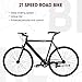 Outroad Fixed Gear Single-Speed Fixie Urban Track Bike Free Wheel, Blackthumb 4