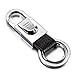 Jobon Brief Key Chain Men's Car Key Ring Birthday Gift (Silver)