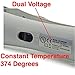 2-in-1 Mini Hair Straightener Travel Flat Iron/Curling Iron Dual Voltage 374 Degree Temperature Nano Titanium - Insulated Carry Bag Included