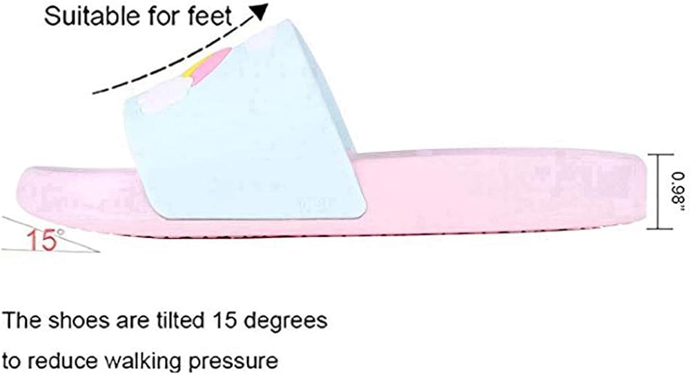  | Toddler Little Kids Unicorn Shower Pool Slide Sandals Non-Slip Summer Slippers Lightweight Beach Pool Water Shoes for Girls and Boys (Toddler/Little Kids) | Sandals