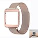 Ztotop Housing Frame Loop Band for Fitbit Blaze Smart Watch - Rose Gold