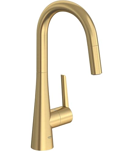Grote GR standard T ローズゴールド　ジャンク品 Grohe 30368GN2 Grohe Zedra Pull-Down Kitchen Faucet, Triple Spray