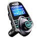 VicTsing Bluetooth FM Transmitter for Car, Wireless Bluetooth Radio Transmitter Adapter Car Kit with Hand-Free Calling and 1.44" LCD Display, Music Player Support TF Card USB Flash Drive AUX Input/Out primary