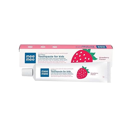 Mee Mee Fluoride-Free Toothpaste, Strawberry, 70g