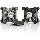 AC Infinity MULTIFAN S5, Quiet Dual 80mm USB Fan for Receiver DVR Playstation Xbox Computer Cabinet Cooling