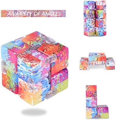 LEEHUR Infinite Cube Toys Fidget Blocks Relieve Stress &amp; Anxiety ADHD Toy
