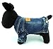 SMALLLEE_LUCKY_STORE Pet Small Dog Cat Clothes Classic Denim Jacket Coat Male Costume Blue S