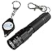 Lumintrail Keychain Flashlight 130 Lumen LED, Magnetic Tail, Reversible Pocket Clip, and Bonus Light (Black)