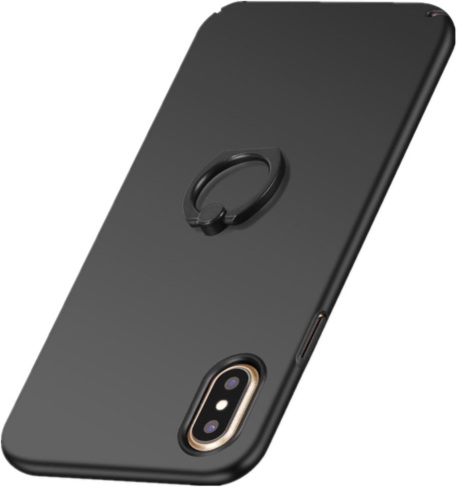 Case Compatible for Apple iPhone X XS XR XS Max Ultra Slim Hard Finger Ring Holder
