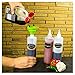 Homenadic 7-Pack Plastic Squirt Squeeze Bottle (16 Ounce) - For Condiments, Ketchup, Sauces, Cookie Decorating, Arts & Crafts - Includes 4 Twist Caps, 1 Funnel & 8 Labels - BPA Free & Leak Proof